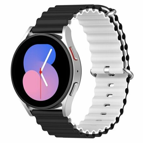 Ocean Style Armband - Schwarz / Weiß - Xiaomi Mi Watch / Xiaomi Watch S1 / S1 Pro / S1 Active / Watch S2