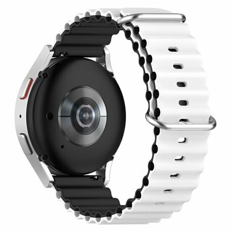 Ocean Style Armband - Weiß/Schwarz - Xiaomi Mi Watch / Xiaomi Watch S1 / S1 Pro / S1 Active / Watch S2