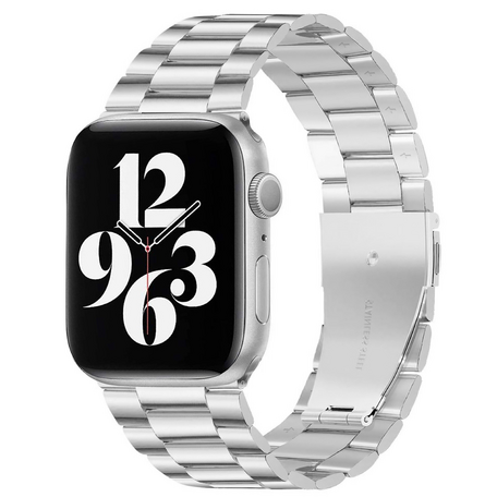 Stahlgliederarmband - Silber - Geeignet für Apple Watch 42mm / 44mm / 45mm / 49mm