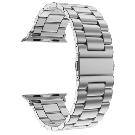 Stahlgliederarmband - Silber - Geeignet für Apple Watch 42mm / 44mm / 45mm / 49mm