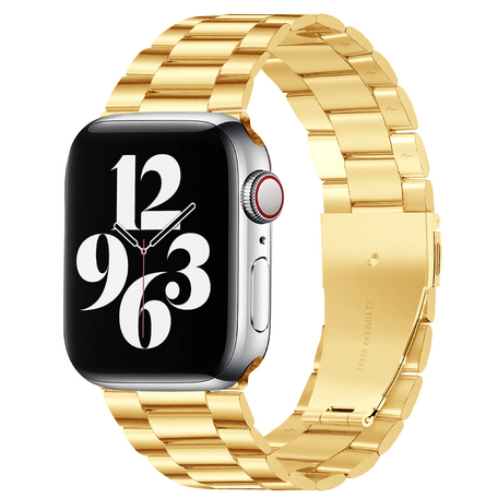 Stahlgliederarmband - Gold - Geeignet für Apple Watch 42mm / 44mm / 45mm / 49mm