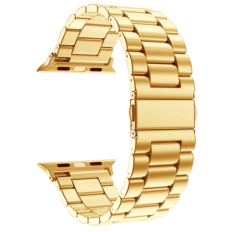 Stahlgliederarmband - Gold - Geeignet für Apple Watch 42mm / 44mm / 45mm / 49mm