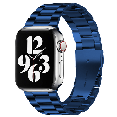 Stahlgliederarmband - Dunkelblau - Passend für Apple Watch 42mm / 44mm / 45mm / 49mm