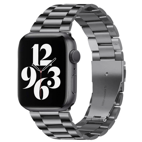 Stahlgliederarmband - Space Grau - Passend für Apple Watch 42mm / 44mm / 45mm / 49mm