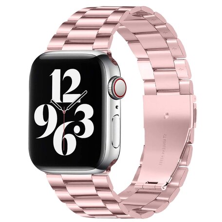 Stahlgliederarmband - Rose pink - Passend für Apple Watch 42mm / 44mm / 45mm / 49mm