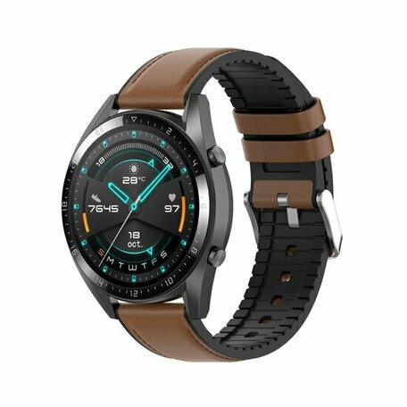 Huawei Watch GT 3 Pro - 43mm - Leder + Silikonband - Braun