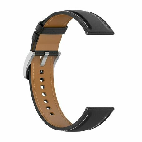 Luxuriöses Lederarmband - Schwarz - Huawei Watch GT 2 & GT 3 - 42mm