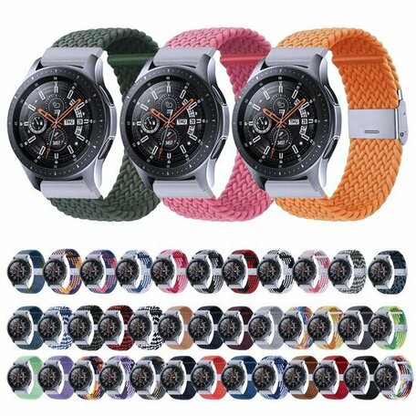 Geflochtenes Nylonband - Mehrfarbig Dunkel - Huawei Watch GT 2 & GT 3 - 42mm