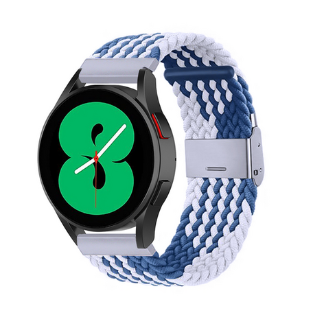 Geflochtenes Nylonband - Blau / Weiß - Huawei Watch GT 2 & GT 3 - 42mm