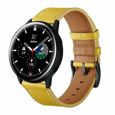 Lederarmband - Gelb - Huawei Watch GT 2 & GT 3 - 42mm