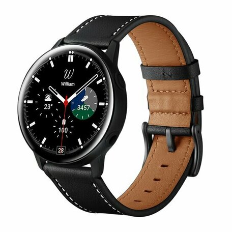 Lederarmband - Schwarz - Huawei Watch GT 2 & GT 3 - 42mm