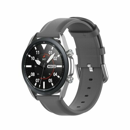 Klassisches Lederarmband - Grau - Huawei Watch GT 2 & GT 3 - 42mm