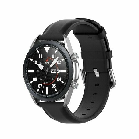 Klassisches Lederarmband - Schwarz - Huawei Watch GT 2 & GT 3 - 42mm