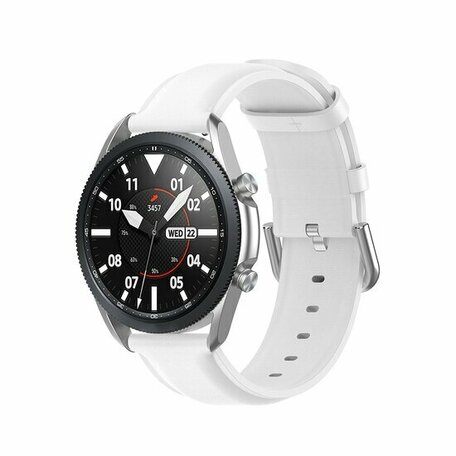 Klassisches Lederarmband - Weiß - Huawei Watch GT 2 & GT 3 - 42mm