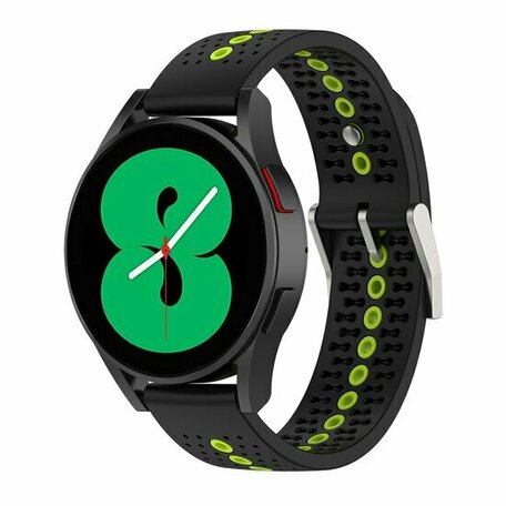 Dot Pattern Armband - Schwarz mit Gelb - Huawei Watch GT 2 & GT 3 - 42mm