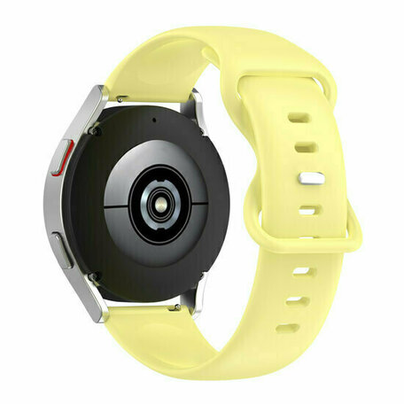 Solid Color Sportband - Gelb - Huawei Watch GT 2 / GT 3 / GT 4 - 46mm