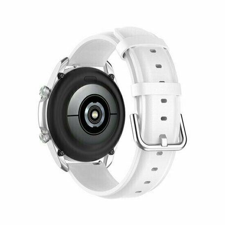 Klassisches Lederarmband - Weiß - Huawei Watch GT 2 / GT 3 / GT 4 - 46mm