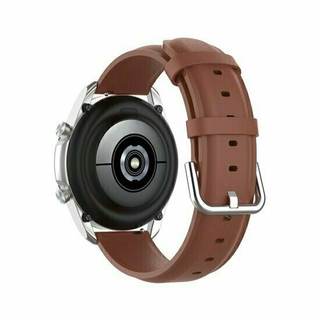 Klassisches Lederarmband - Braun - Huawei Watch GT 2 / GT 3 / GT 4 - 46mm