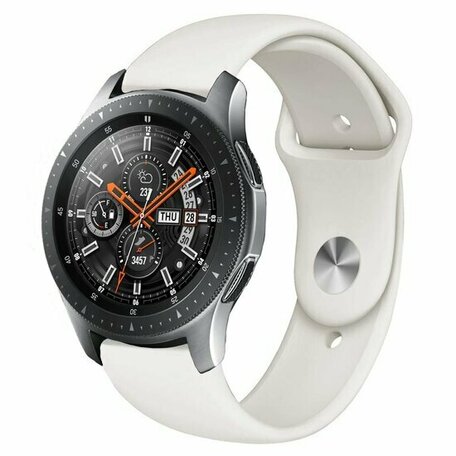 Gummi-Sportarmband - Creme Weiß - Huawei Watch GT 2 / GT 3 / GT 4 - 46mm