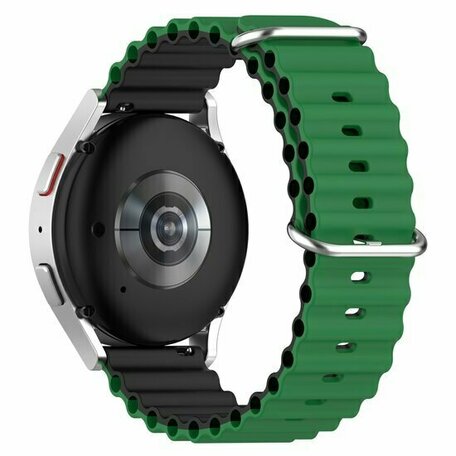 Ocean Style Silikonarmband - Grün / Schwarz - Huawei Watch GT 2 / GT 3 / GT 4 - 46mm