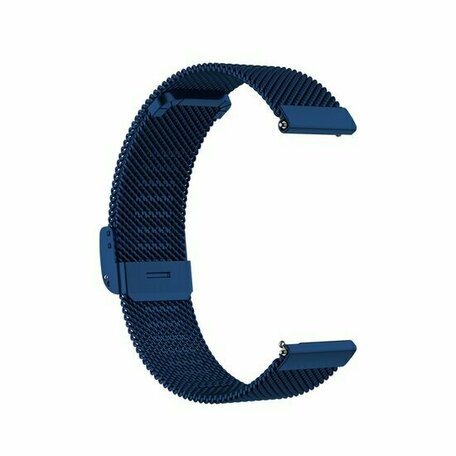 Milanaise Armband mit Klemmverschluss - Dunkelblau - Huawei Watch GT 2 / GT 3 / GT 4 - 46mm