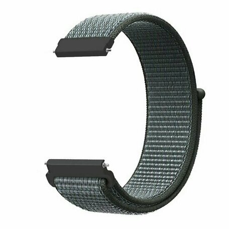 Sport Loop Nylon armband - Dunkelgrau / Blau gemischt - Huawei Watch GT 2 Pro / GT 3 Pro - 46mm