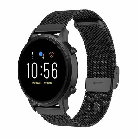 Milanaise Armband mit Klemmverschluss - Schwarz - Huawei Watch GT 2 Pro / GT 3 Pro - 46mm