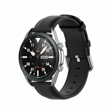 Klassisches Lederarmband - Schwarz - Huawei Watch GT 2 Pro / GT 3 Pro - 46mm