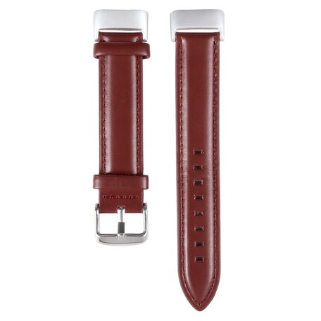 Fitbit Charge 5 & 6 Band - Echtes Leder - Bordeaux