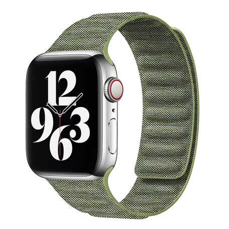 Denim-Nylonarmband - Grün - Geeignet für Apple Watch 38mm / 40mm / 41mm / 42mm