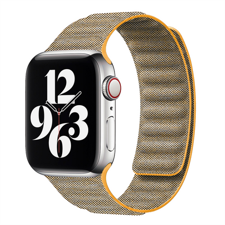 Denim-Nylonarmband - Ocker - Geeignet für Apple Watch 38mm / 40mm / 41mm / 42mm