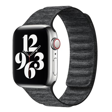 Denim-Nylonarmband - Schwarz - Geeignet für Apple Watch 38mm / 40mm / 41mm / 42mm