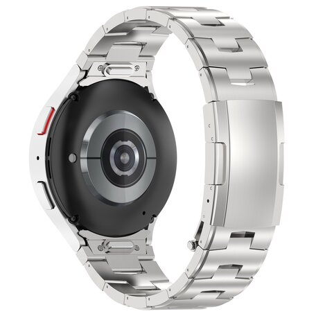 Titaniumband mit Verbindungsknopf - Silber - Samsung Galaxy Watch 6 - 40mm & 44mm