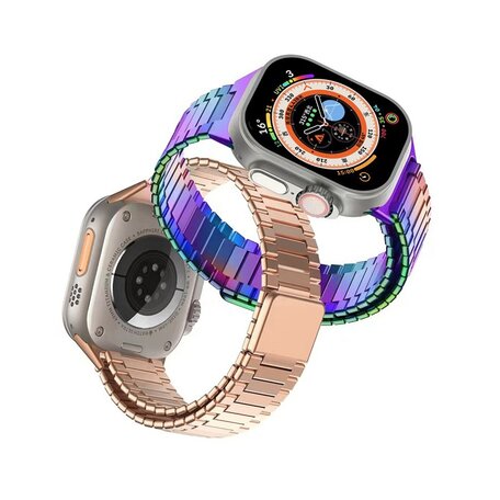 Magnetisches Stahlband - Sehr starker Magnet - Mehrfarbig - Geeignet für Apple Watch 42mm / 44mm / 45mm / 46mm / 49mm