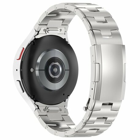 Titaniumband mit Verbindungsknopf - Silber - Samsung Galaxy Watch 4 - 40mm & 44mm