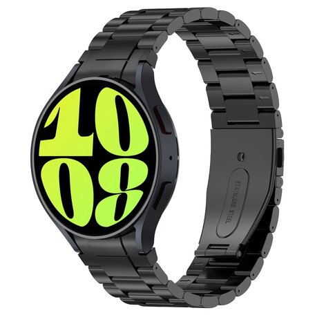 Stahlband mit Verbindungsknopf - Schwarz - Samsung Galaxy Watch 6 - 40mm & 44mm