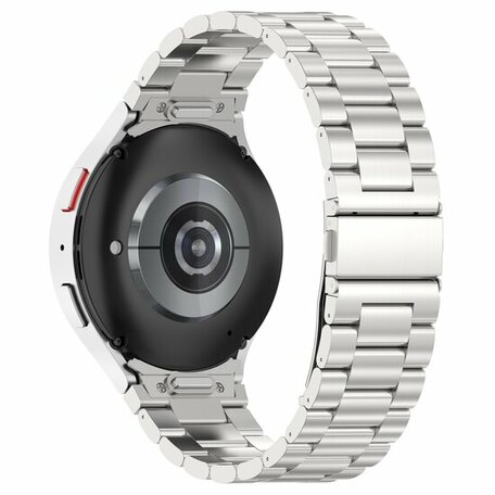 Stahlband mit Verbindungsknopf - Silber - Samsung Galaxy Watch 6 Classic - 47mm & 43mm