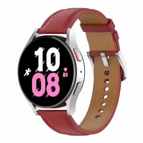 Luxus-Lederband - Bordeaux - Samsung Galaxy Watch 7 - 40mm / 44mm