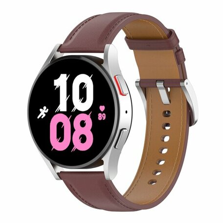 Luxus-Lederband - Dunkelbraun - Samsung Galaxy Watch 7 - 40mm / 44mm