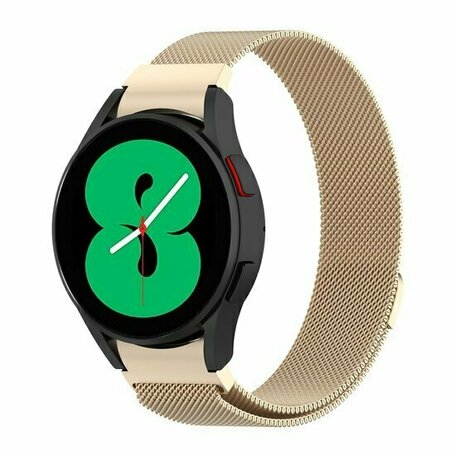 Samsung Galaxy Watch 7 - 40mm / 44mm - Milanaise Armband (runder Anschluss) - Vintage gold