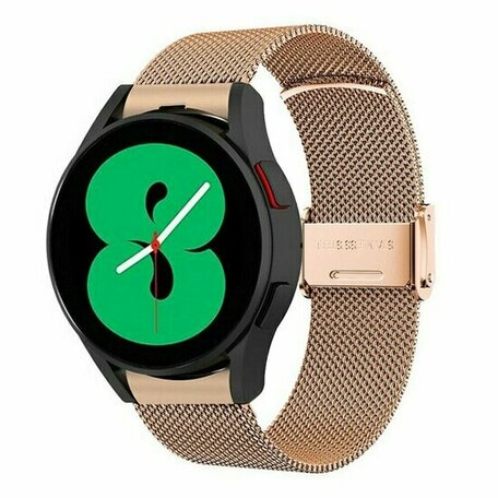 Samsung Galaxy Watch 7 - 40mm / 44mm - Milanaise Armband mit Klemmverschluss - Champagner Gold