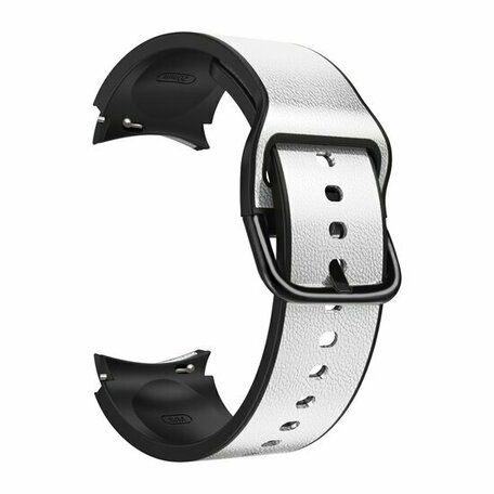 2 in 1 Silikon/Lederband - Grau - Samsung Galaxy Watch 7 - 40mm & 44mm