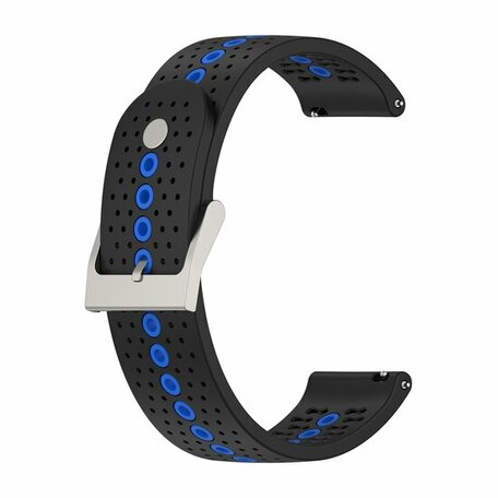 Dot Pattern Armband - Schwarz mit Blau - Samsung Galaxy Watch 7 - 40mm & 44mm