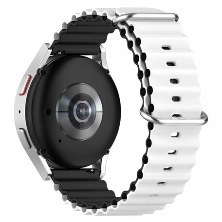 Ocean Style Armband - Weiß/Schwarz - Samsung Galaxy Watch 7 - 40mm & 44mm