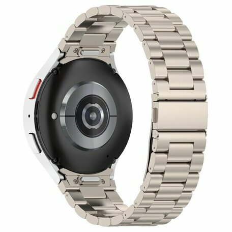 Stahlband mit Verbindungsknopf - Titanium Farbe - Samsung Galaxy Watch 7 - 40mm & 44mm