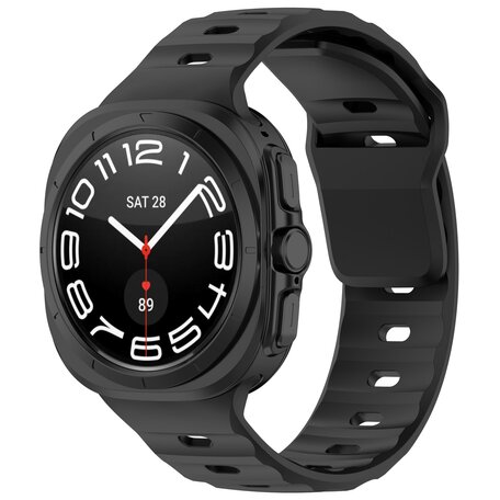 Solid Sportarmband - Schwarz - Samsung Galaxy Watch Ultra 47mm