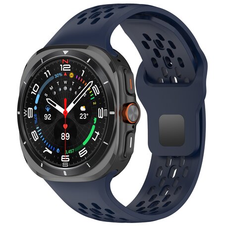 Silikon-Sportband Holes Style - Dunkelblau - Samsung Galaxy Watch Ultra 47mm