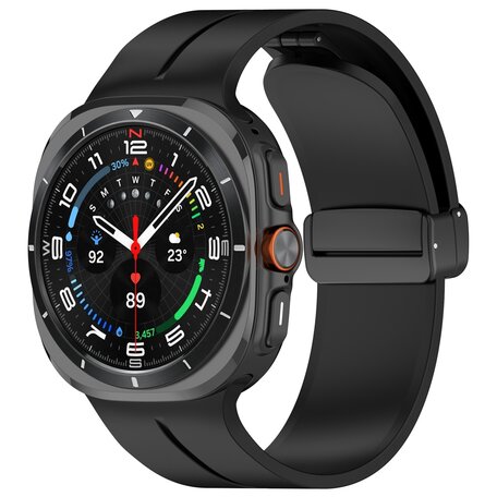 D-Buckle-Sportarmband - Schwarz - Samsung Galaxy Watch Ultra 47mm