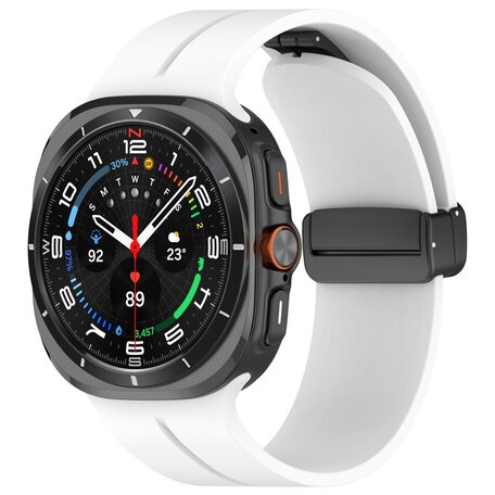 D-Buckle Sportarmband - Weiß - Samsung Galaxy Watch Ultra 47mm