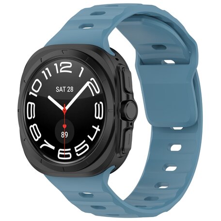 Solid Sportarmband - Grau Blau - Samsung Galaxy Watch Ultra 47mm